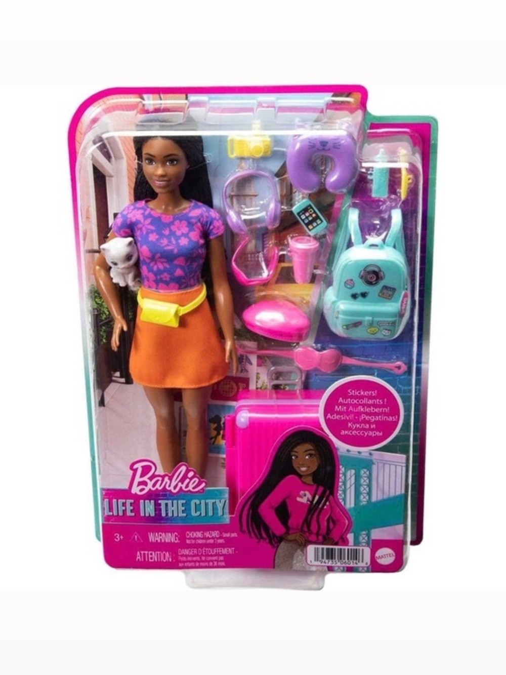 NIB. BARBIE Brooklyn Travel Playset